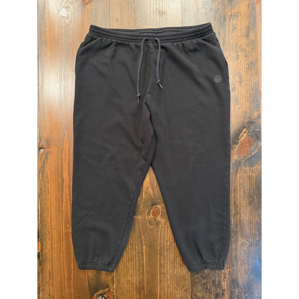 Victoria's Secret PINK Black Fleece Jogger Sweatpants XXL Plus Size Drawstring